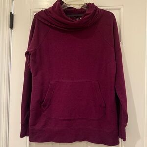 L.L. Bean Burgundy Cozy Pullover